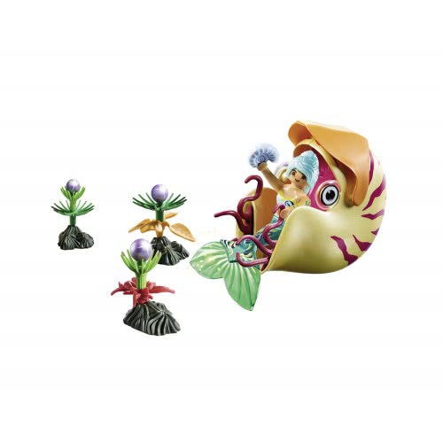 Playmobil Magic Mermaid With Sea Snail Gondola 70098 4008789700988