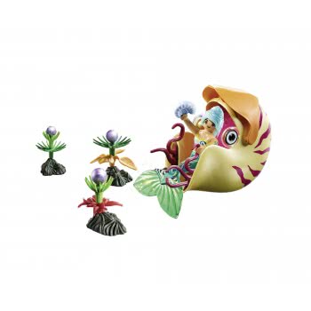 Playmobil Magic Mermaid With Sea Snail Gondola 70098 4008789700988