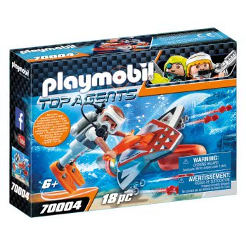 Playmobil Top Agents Υποθαλάσσιο Τζετ Της Spy Team 70004 4008789700049