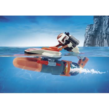Playmobil Top Agents Υποθαλάσσιο Τζετ Της Spy Team 70004 4008789700049