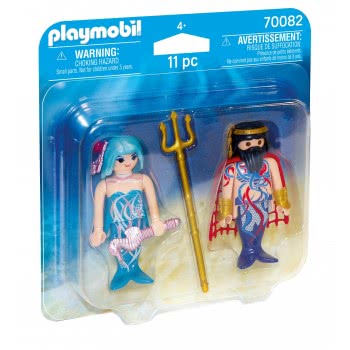 Playmobil Magic Duo Pack Βασιλιάς Της Θάλασσας Και Γοργόνα 70082 4008789700827