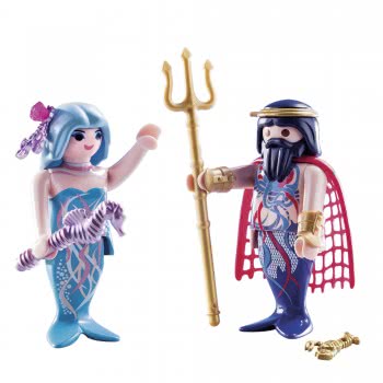 Playmobil Magic Duo Pack Βασιλιάς Της Θάλασσας Και Γοργόνα 70082 4008789700827