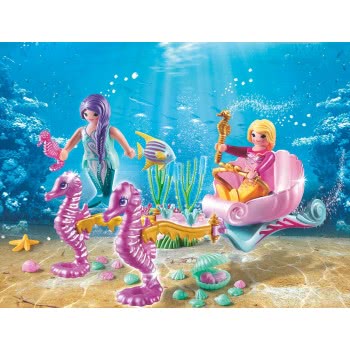 Playmobil Starter Pack Άμαξα Με Ιππόκαμπους Και Γοργόνες 70033 4008789700339