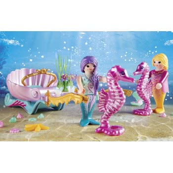 Playmobil Starter Pack Άμαξα Με Ιππόκαμπους Και Γοργόνες 70033 4008789700339