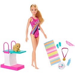 Mattel Barbie Dreamhouse Adventures Swim And Dive Doll And Accessories GHK23 887961795141