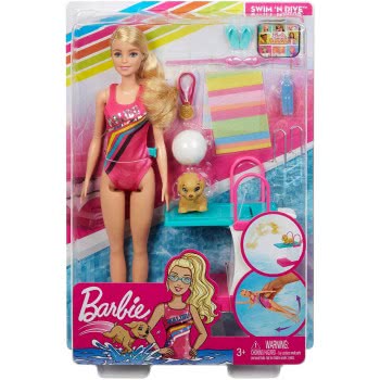 Mattel Barbie Dreamhouse Adventures Κολυμβήτρια GHK23 887961795141
