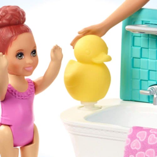 Mattel Barbie Skipper Babysitters - Playset With Bathtub FXH05 887961691276