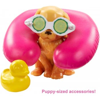 Mattel Barbie Wellness Spa Doll, Blonde, With Puppy And 9 Accessories GKH73 / GJG55 887961810899