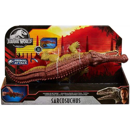 Mattel Jurassic World Sound Strike Sarcosuchus Δεινόσαυρος Με Κινούμεαν Μέλη Και Ήχους GJP32 / GJP34 887961815214
