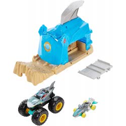 Mattel Hot Wheels Monster Trucks Pit And Launch Shark Wreak Play Set GKY01 / GKY03 887961833638