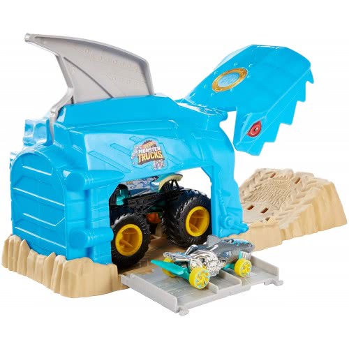 Mattel Hot Wheels Monster Trucks Pit And Launch Shark Wreak Play Set GKY01 / GKY03 887961833638