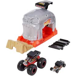 Mattel Hot Wheels Monster Trucks Bone Shaker Νεκροκεφαλή Σετ Παιχνιδιού Εκτοξευτές GKY01 / GKY02 887961833621