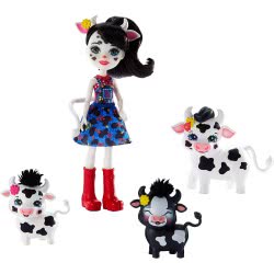 Mattel Enchantimals Cambrie Cow Doll With Ricotta And Family GJX43 / GJX44 887961819915