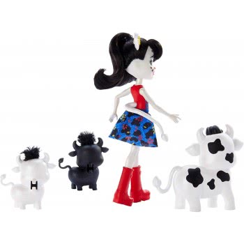 Mattel Enchantimals Cambrie Cow Doll With Ricotta And Family GJX43 / GJX44 887961819915