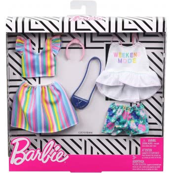 Mattel Barbie Μόδες Σετ Των 2 Τεμαχίων Weekend Mode FKT27 / GHX59 887961805321