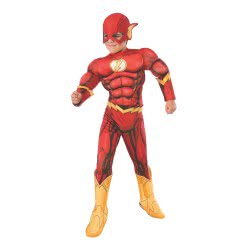 Rubies DC Superhero The Flash Carnival Costume Deluxe 5 - 7 Years 610832M 883028072859