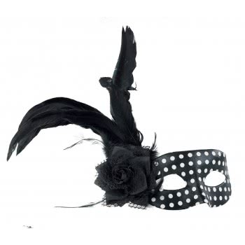 Fun Fashion Eye Mask With Wing Black And White - 3 Designs 80730 5204745807305