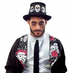 Fun Fashion Semi High Hat With Skulls 81024 5204745810244