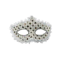 Fun Fashion White Mask With Lace 80908 5204745809088