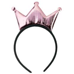 Fun Fashion Στέκα Κορώνα Σατέν Ροζ, Χρυσό, Ασημί 80923 5204745809231