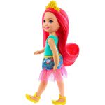 Mattel Barbie Chelsea Νεραϊδοπριγκίπισσες - Κούκλα Με Ροζ Μαλλιά GJJ93 / GJJ97 887961812848