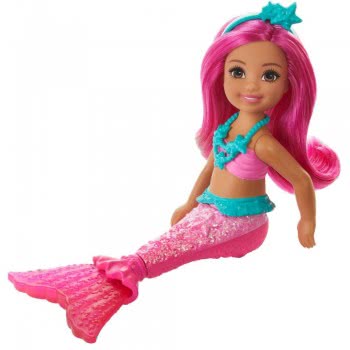Mattel Barbie Chelsea Γοργόνες - Ροζ Μαλλία GJJ85 / GJJ86 887961812770