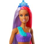 Mattel Barbie Dreamtopia Mermaid Doll, Pink And Purple Hair GJK07 / GJK09 887961813005