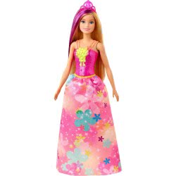 Mattel Barbie Dreamtopia Princess Doll Blonde With Purple Hairstreak GJK12 / GJK13 887961813036