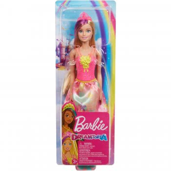 Mattel Barbie Dreamtopia Πριγκίπισσα Κούκλα Με Ξανθά Μαλλιά Και Μωβ Ανταύγεια GJK12 / GJK13 887961813036