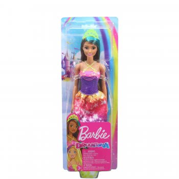 Mattel Barbie Dreamtopia Princess Brunette With Green Hairstreak GJK12 / GJK14 887961813050