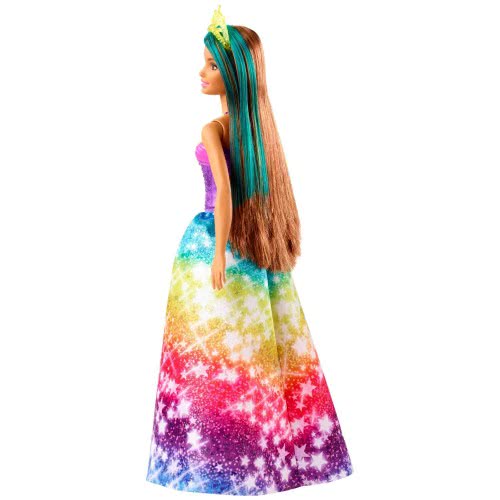 Mattel Barbie Dreamtopia Princess Brunette With Green Hairstreak GJK12 / GJK14 887961813050