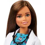 Mattel Barbie Pet Vet Brunette Doll With Medical Coat, Dress And Kitty Patient GJL63 887961813630