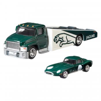 Mattel Hot Wheels Jaguar Lightweight E-Type And Carry On Premium Collector FLF56 / FYT13 887961708837