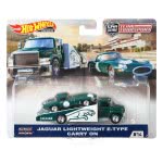 Mattel Hot Wheels Jaguar Lightweight E-Type And Carry On Premium Collector FLF56 / FYT13 887961708837