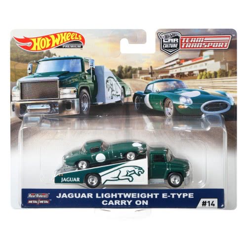 Mattel Hot Wheels Jaguar Lightweight E-Type And Carry On Premium Collector FLF56 / FYT13 887961708837