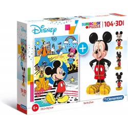 Clementoni Παιδικό Παζλ 3D Mickey Mouse 104 Τμχ 1211-20157 8005125201570