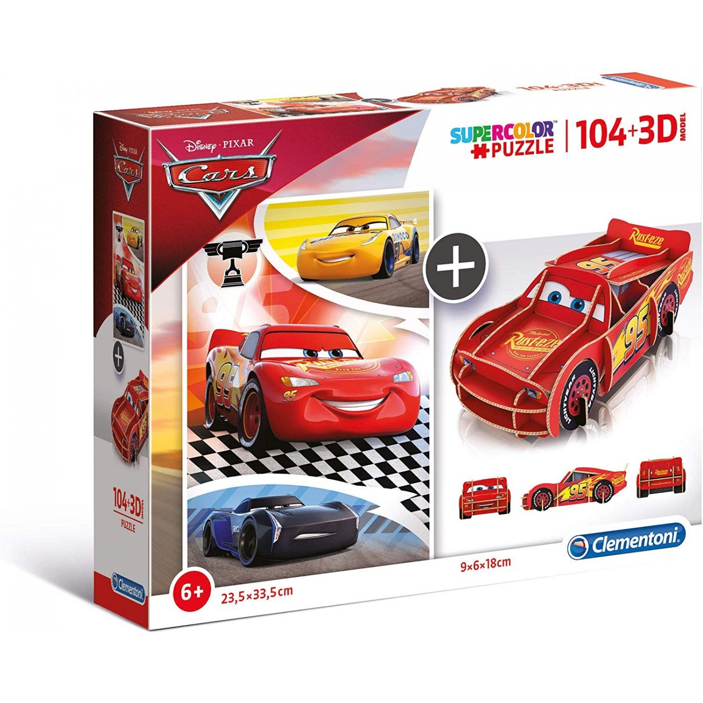 Clementoni Kids Puzzle 3D Cars 104 Pcs 1211-20160 | Toys-shop.gr