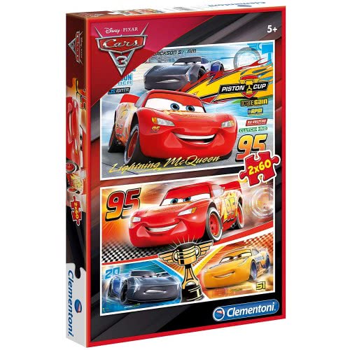 Clementoni Kids Puzzle Super Color Cars 3 2X60 Pcs 1200-07131 | Toys ...