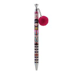 Santoro London Gorjuss Circus Pom Pom Pen - Moon Buttons 681GJ03 5018997627471