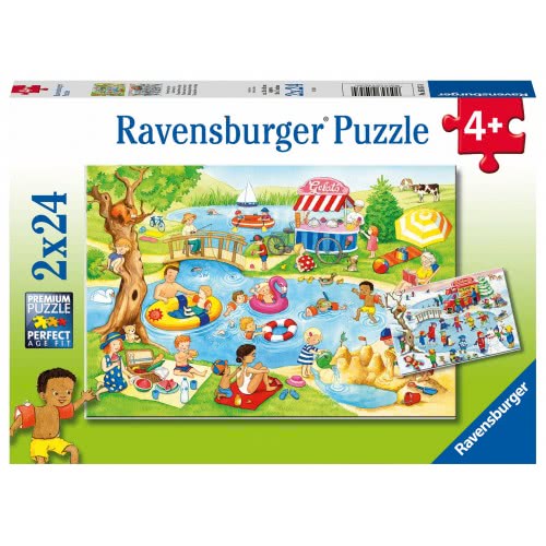 Ravensburger Παζλ 2X24 Τεμ. Στη Λίμνη 05057 4005556050574
