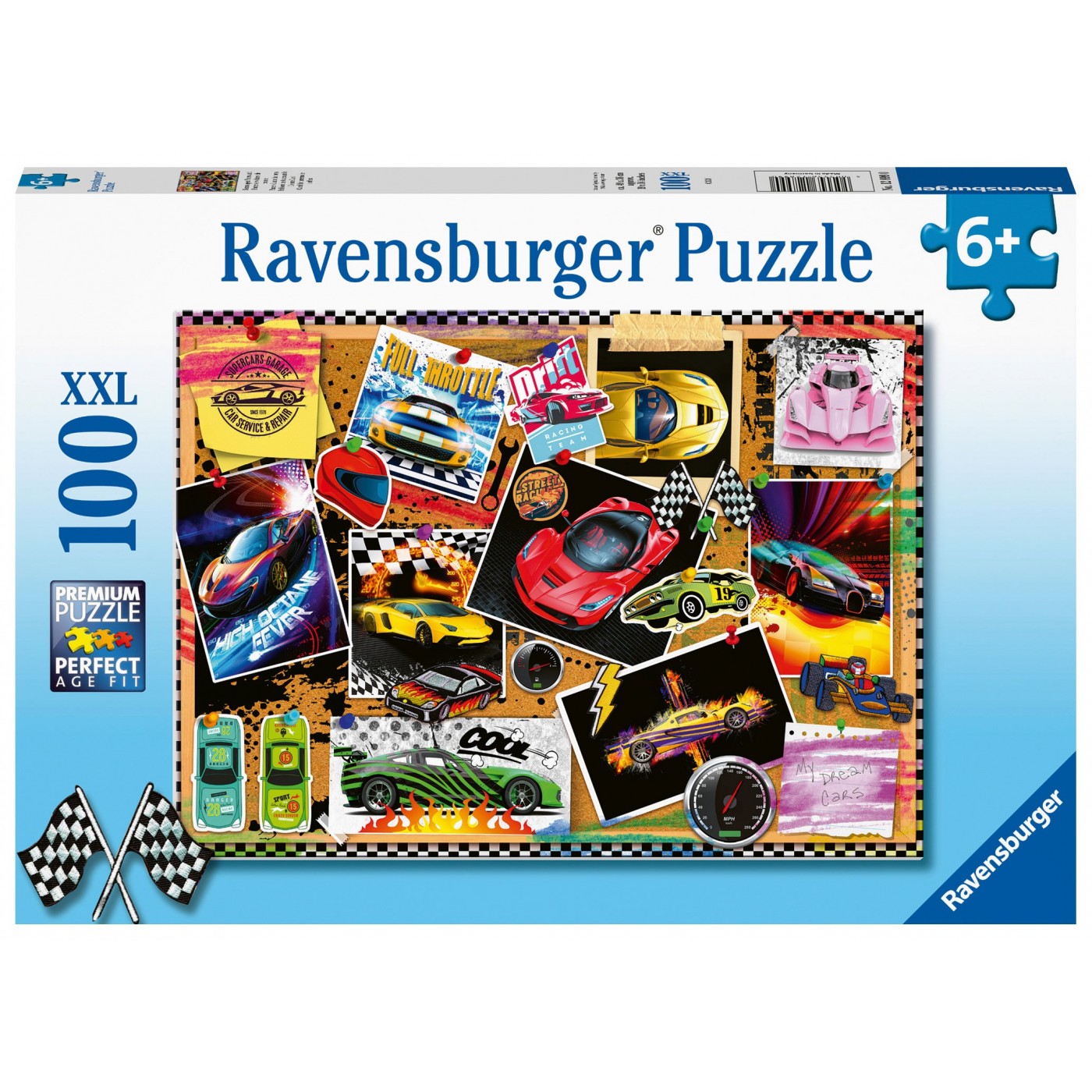 Ravensburger 100 Piece Puzzle Racing Cars 12899 | Toys-shop.gr