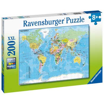 Ravensburger Παζλ 200Xxl Τεμ. Παγκόσμιος Χάρτης 12890 4005556128907