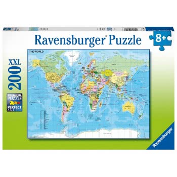 Ravensburger Puzzle 200Xxl Pieces World Map 12890 4005556128907