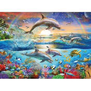 Ravensburger Dolphin Paradise XXL 300Pc Jigsaw Puzzle 12895 4005556128952