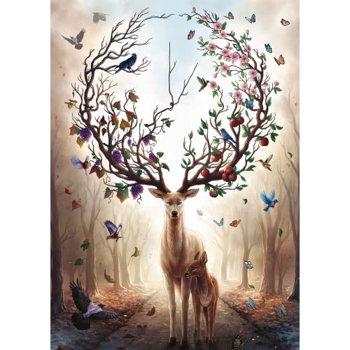 Ravensburger Magical Deer 1000Pc Jigsaw Puzzle, Multicoloured 15018 4005556150182