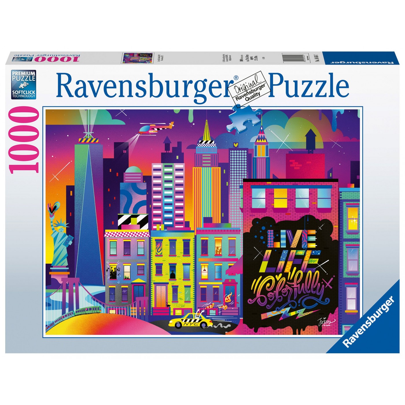 Ravensburger 1000 Pcs Puzzle Colorful New York 16454 | Toys-shop.gr