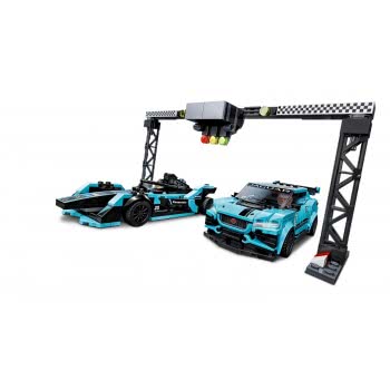 LEGO Speed Champions Formula E Panasonic Jaguar Racing GEN2 Car Και Jaguar I-PACE Etrophy 76898 5702016618341