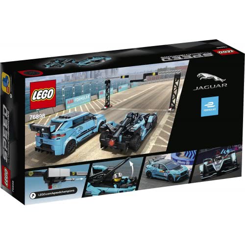 LEGO Speed Champions Formula E Panasonic Jaguar Racing GEN2 Car Και Jaguar I-PACE Etrophy 76898 5702016618341