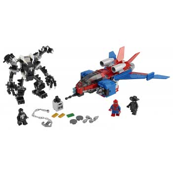 LEGO Super Heroes Σπάιντερ Τζετ Εναντίον Ρομποτικής Στολής Του Βένομ 76150 5702016619300