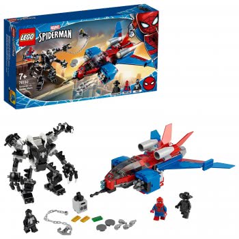 LEGO Super Heroes Σπάιντερ Τζετ Εναντίον Ρομποτικής Στολής Του Βένομ 76150 5702016619300